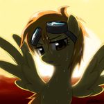  2011 equine female friendship_is_magic goggles hasbro john_joseco my_little_pony pegasus solo spitfire_(mlp) wet wonderbolts_(mlp) 