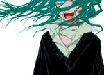  akuhaku bandages green_eyes green_hair hatsune_miku long_hair md5_mismatch rolling_girl_(vocaloid) school_uniform solo vocaloid 