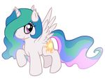  alicorn alpha_channel blush cub cute cutie_mark equine female feral friendship_is_magic hasbro horn horse luga12345 mammal my_little_pony pegacorn plain_background princess_celestia_(mlp) solo transparent_background winged_unicorn wings young younger 