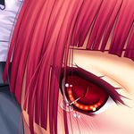  blush close-up eyelashes eyes kaenbyou_rin red_eyes red_hair solo tama_(new_island) tears touhou 