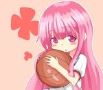  basketball gym_clothes gym_uniform hakamada_hinata loli long_hair open_mouth pink_eyes pink_hair ro-kyu-bu! rou-kyuu-bu! solo 