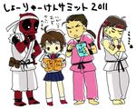  capcom crossover dan deadpool hibiki_dan kasugano_sakura marvel marvel_vs._capcom marvel_vs._capcom_3 marvel_vs_capcom marvel_vs_capcom_3 ryu ryuu_(street_fighter) street_fighter 