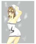  accelerator armpits bath blush brown_eyes brown_hair i.u.y misaka_worst short_hair to_aru_majutsu_no_index towel wet 