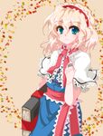  alice_margatroid blonde_hair book capelet dress green_eyes jewelry kamome ring short_hair solo string touhou 
