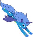  absurd_res alicorn bodysuit equine female feral friendship_is_magic hasbro hi_res horn horse mammal maximillianveers my_little_pony pegacorn princess_luna_(mlp) skinsuit solo winged_unicorn wings wonderbolts_(mlp) 