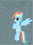  blue_fur colinmlp equine female feral friendship_is_magic fur hasbro horse mammal my_little_pony pegasus rainbow_dash_(mlp) raining solo wings 