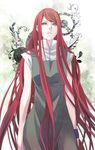  green_eyes hair_ornament hairclip long_hair naruto naruto_shippuuden red_hair sabachon solo standing uzumaki_kushina very_long_hair zipper 