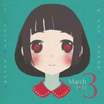  apple bad_id bad_pixiv_id black_hair blush bob_cut calendar_(medium) face food fruit lowres march original short_hair solo suzushiro_sayu 