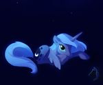  abstract_background alicorn blue_background blue_hair blue_theme cute cutie_mark equine female feral friendship_is_magic hair hasbro horn mammal my_little_pony palestorm plain_background princess_luna_(mlp) solo stars winged_unicorn wings 