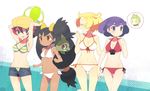  axew bad_id bad_pixiv_id ball beachball bel_(pokemon) bikini blush breasts cabernet_(pokemon) cleavage closed_eyes denim denim_shorts dent_(pokemon) feille front-tie_top gen_5_pokemon halter_top halterneck hat iris_(pokemon) langley_(pokemon) long_hair medium_breasts multiple_girls navel open_fly pokemon pokemon_(anime) pokemon_(creature) pokemon_bw_(anime) short_shorts shorts side-tie_bikini striped striped_bikini striped_swimsuit swimsuit unzipped very_long_hair 