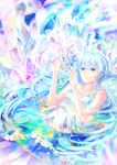  blue_eyes blue_hair crystal long_hair lulu_season original solo very_long_hair 