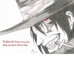  alucard hellsing pencil-drawing tagme vampire 