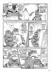  ass_up build_tiger build_tiger_(character) build_tigers_anthology butt buttertoast comic feline gay greyscale male mammal manga manya monochrome muscles penis tiger 