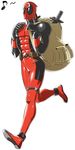  bag deadpool male male_focus marvel mask muscle shiny weapon 