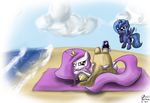  absurd_res alicorn beach bucket cub darth-franny duo equine female feral friendship_is_magic hasbro hi_res horn mammal my_little_pony princess princess_celestia_(mlp) princess_luna_(mlp) royalty sand sand_castle sandcastle sculpture seaside sibling sisters water wave waves winged_unicorn wings young 