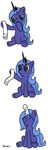  alicorn comic crown equine female feral friendship_is_magic hair horn horse mammal my_little_pony plain_background pony princess_luna_(mlp) socks solo white_background whittlin winged_unicorn wings 