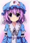  bad_id bad_pixiv_id blue_dress blush dress face ghost hat hitodama kaima nonowa pink_eyes pink_hair saigyouji_yuyuko short_hair smile solo touhou triangular_headpiece upper_body when_you_see_it 