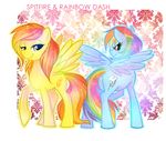  cutie_mark english_text equine female feral friendship_is_magic fur hasbro mammal my_little_ my_little_pony pegasus rainbow_dash_(mlp) smile spitfire_(mlp) text unknown_artist wings wonderbolts_(mlp) 