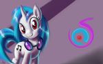  2011 blue_hair equine female friendship_is_magic hair happy hasbro horn musical_note my_little_pony red_eyes smile solo sunglasses sweatshirt two_tone_hair unicorn vinyl_scratch_(mlp) 
