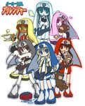  alternate_color bridget_(guilty_gear) chibi cup dark_skin dark_skinned_male dual_persona guilty_gear habit heart multiple_boys nun roger yo-yo 