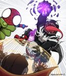  animal_print bodysuit brown_hair chibi doctor_strange highres long_tongue magic magnetism magneto male_focus marvel marvel_rivals mask meme miyan_(oceanmaiden) monster_boy multiple_boys muscular muscular_male open_mouth red_bodysuit sharp_teeth short_hair spider-man spider-man_(series) spider_print spider_web_print superhero_costume symbiote teeth tongue two-tone_bodysuit venom_(marvel) very_long_tongue x-men 