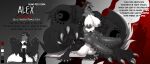 2_penises 4_hands abstract_background absurd_res anthro anus areola balls big_areola big_balls big_breasts big_butt big_muscles big_penis black_areola black_nipples black_penis breasts butt canid canine chatski chibi claws clothing costume english_text fluffy fluffy_tail fur fur_markings fur_tattoo genitals glowing glowing_eyes grey_body grey_fur grey_hair hair herm hi_res huge_areola huge_balls huge_breasts huge_hips huge_muscles huge_penis huge_thighs hybrid hyper hyper_arms hyper_balls hyper_genitalia hyper_penis intersex knot knotted_penis long_tail mammal markings model_sheet monster multi_genitalia multi_hand multi_penis muscular mythological_canine mythological_creature mythology navel nipples penis pussy rear_view short_hair solo spiked_penis spikes spikes_(anatomy) spread_anus spreading standing tail tattoo text text_box thick_thighs werecanid werecanine werecreature werewolf white_body white_fur wide_hips