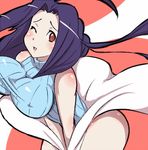  blue_eyes breasts brown_hair idolmaster idolmaster_(classic) large_breasts miura_azusa natsumi_hajime one_eye_closed solo turtleneck wind wind_lift 