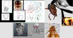  3d anatomy animal antenna antennae insect no_humans okapi photo pixiv1297272 sketch translation_request 