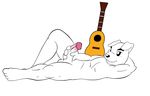  balls blush canine dog eyebrows guitar hindpaw k.k._slider kk_slider looking_at_viewer male mammal masturbation nintendo nipples paws penis plain_background solo source_request unknown_artist video_games white_background 