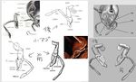  3d anatomy animal antenna antennae insect no_humans okapi pixiv1297272 sketch translation_request 