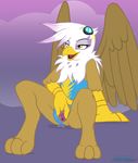  anthrofied avian cosplay dark_nek0gami eyewear female flashing friendship_is_magic gilda_(mlp) goggles gryphon hasbro my_little_pony pussy pussy_juice skinsuit solo spread_pussy spreading uniform wings wonderbolts_(mlp) yellow_eyes 