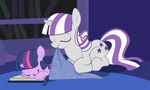  blanket books equine female friendship_is_magic hasbro horse my_little_pony sleeping twilight&#039;s_mother_(mlp) twilight_sparkle_(mlp) unicorn 