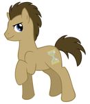  blue_eyes brown brown_fur cutie_mark doctor_whoof_(mlp) doctor_whooves_(mlp) equine feral friendship_is_magic fur hasbro horse hourglass luga12345 male mammal mane my_little_pony plain_background pony solo tail transparent_background 