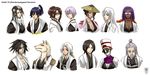  6+girls aizen_sousuke black_hair bleach blue_hair breasts cleavage furry genderswap glasses goggles haori highres hitsugaya_toushirou ichimaru_gin japanese_clothes komamura_sajin kuchiki_byakuya kurotsuchi_mayuri kyouraku_shunsui medium_breasts multiple_boys multiple_girls ponytail purple_hair rosel-d sarashi sui-feng taichou_haori tan tousen_kaname ukitake_juushirou unohana_retsu white_hair yamamoto-genryuusai_shigekuni zaraki_kenpachi 