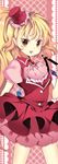  adapted_costume bad_id bad_pixiv_id blonde_hair brooch brown_eyes cravat flandre_scarlet hat jewelry long_hair mini_hat mini_top_hat open_mouth pointy_ears puffy_sleeves roh_nam_kyung skirt solo top_hat touhou waistcoat wings 