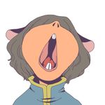  animal_ears mouse_ears mouth nazrin onikobe_rin open_mouth short_hair solo teeth touhou yawning 