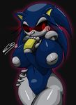 2009 big_breasts black_background black_sclera blue blue_body breasts claws eyelashes female grey grey_nipples huge_breasts machine mechanical metal_sonic nipples pherociouseso plain_background red_eyes robot sega simple_background solo sonic_(series) thighs voluptuous wide_hips 