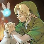  bad_id bad_pixiv_id blonde_hair blue_eyes fairy hat link navi one_eye_closed pointy_ears sinsimo smile the_legend_of_zelda the_legend_of_zelda:_ocarina_of_time 