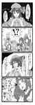  6+girls comic flandre_scarlet food fork greyscale hat highres hong_meiling izayoi_sakuya koakuma meat monochrome multiple_girls patchouli_knowledge remilia_scarlet ribbon tenko_(gintenko) the_embodiment_of_scarlet_devil touhou translated 