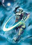  armor energy_sword highres male_focus mask moon official_art samurai solo street_fighter_x_tekken sword tabi tekken weapon yoshimitsu 