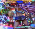  3d ass capcom denim_shorts final_fight huge_ass pink_hair poison street_fighter street_fighter_x_tekken 