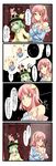  4koma bare_shoulders blush comic hat highres kaenbyou_rin komeiji_koishi komeiji_satori multiple_girls nude tail tenko_(gintenko) touhou translated truth 