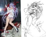  al_azif comparison demonbane dress frills hair_ribbon inoue_takuya panties ribbon sketch underwear 