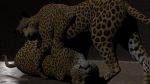  16:9 2019 3d_(artwork) ambiguous_gender digital_media_(artwork) duo felid feline felis feral feral_on_feral fur hi_res looking_at_viewer mammal pantherine trioami260 