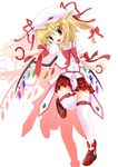  absurdres alternate_costume aminosan fang female flandre_scarlet highres magical_girl solo the_embodiment_of_scarlet_devil thighhighs touhou wings 