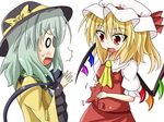  2girls alien_(movie) aminosan female flandre_scarlet komeiji_koishi multiple_girls surprised touhou 