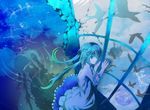  alternate_costume dress hatsune_miku long_hair mariwai_(marireroy) shadow solo very_long_hair vocaloid 