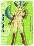  breasts female leafeon nude pok&eacute;mon pussy solo tail 