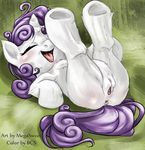  anus buttercupsaiyan cub equine friendship_is_magic hasbro horn horse megasweet my_little_pony pony presenting pussy sweetie_belle_(mlp) tail unicorn young 