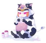  animal_costume animal_hat bad_id bad_pixiv_id cow_costume hat mawaru_penguindrum milk pink_eyes princess_of_the_crystal solo takakura_himari 